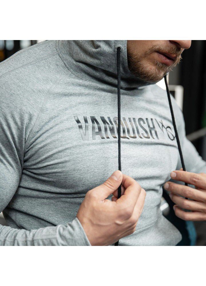 Muscle fitness new men's sports Hooded Sweater outdoor sports basketball casual top