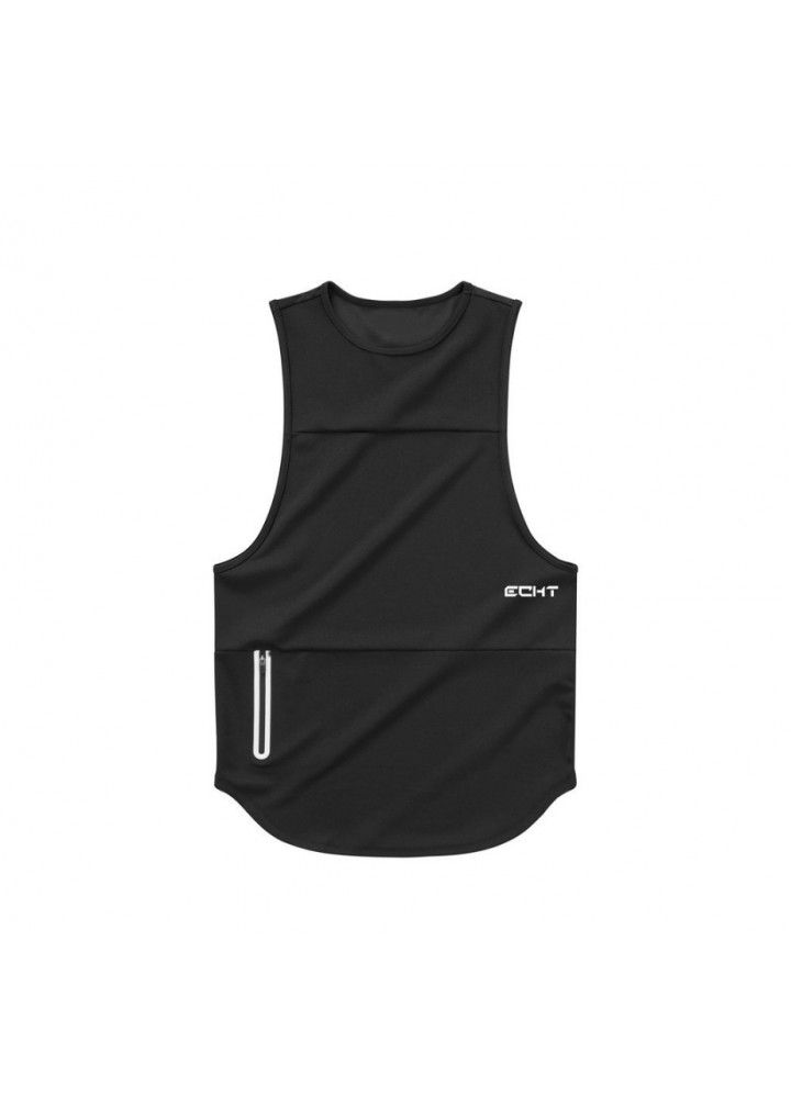 Muscle brothers spring and summer new European and American sports waistcoat men's quick drying fitness waistcoat manufacturer direct sales