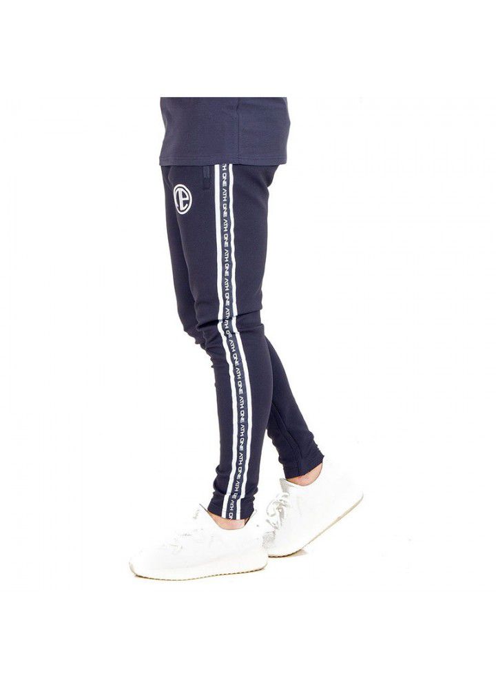 Manufacturers direct cross border sports fitness pants men's fitness muscle brother training pants spring and autumn fitness suit