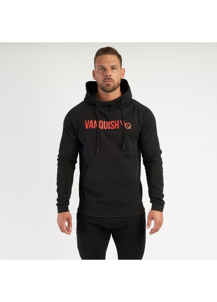 Muscle fitness new men's sports Hooded Sweater outdoor sports basketball casual top