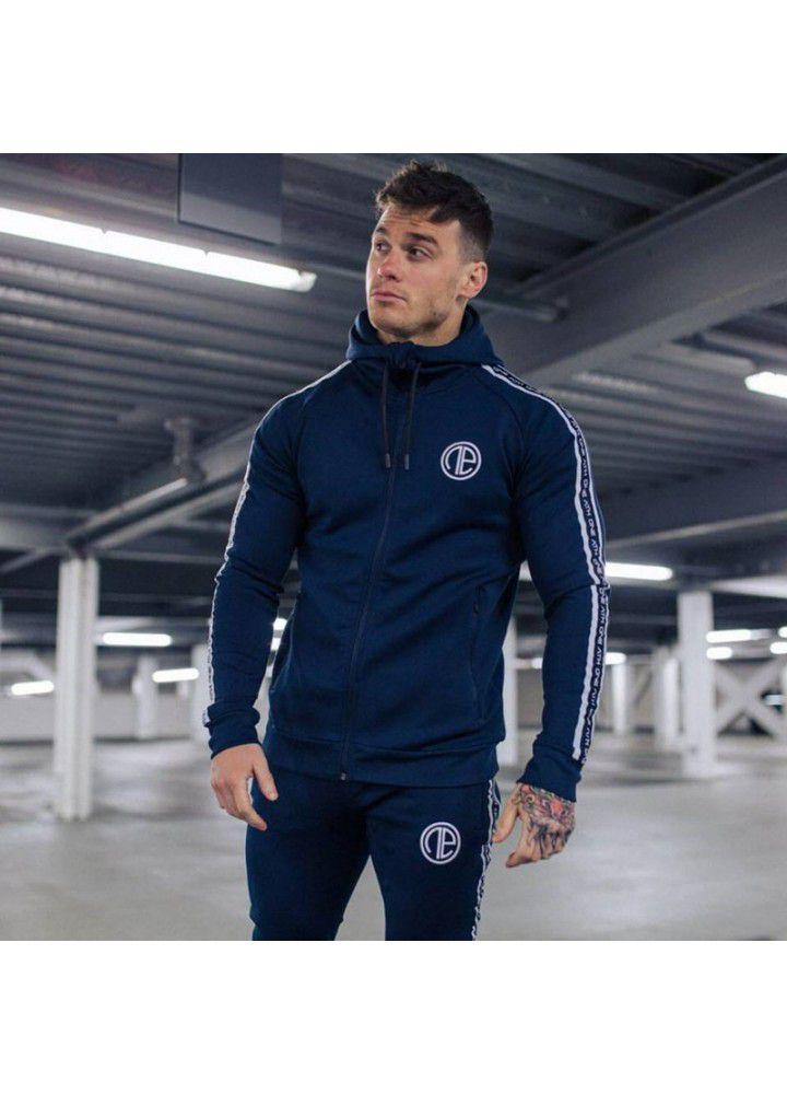 Muscle brothers sports suit fitness suit men's long sleeve night running suit training suit tights