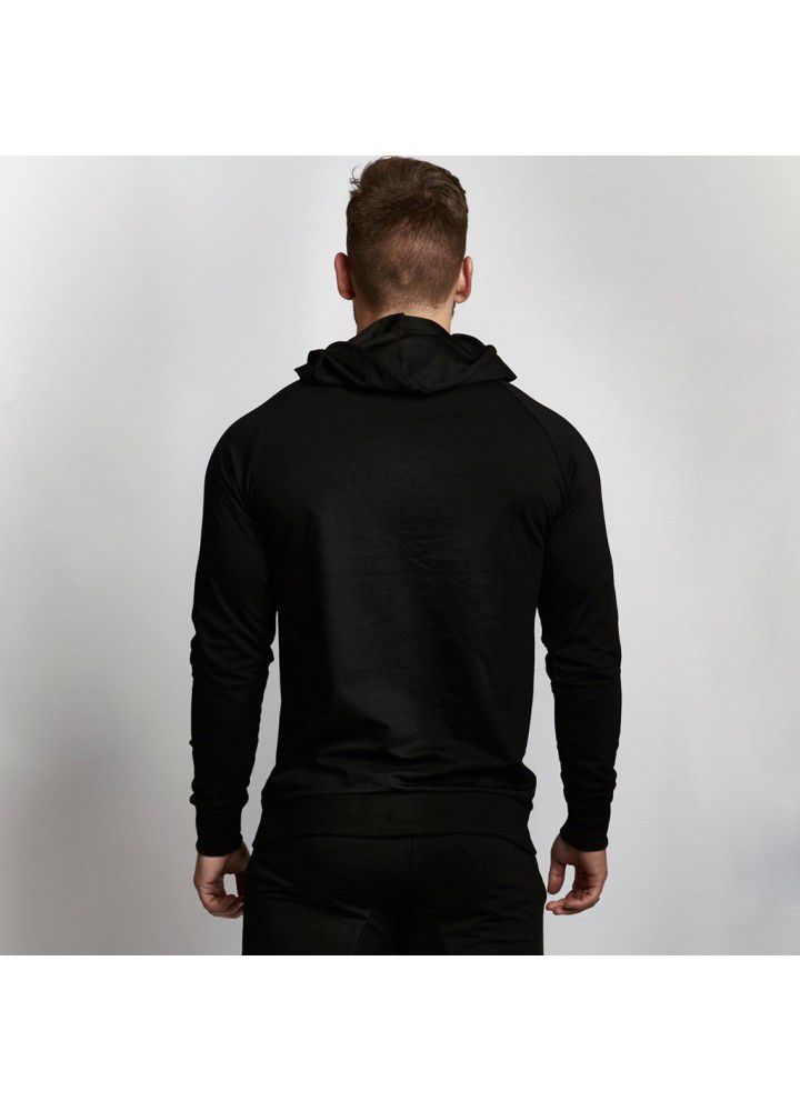 New muscle fitness brother men's Pullover sports sweater outdoor running fitness coat