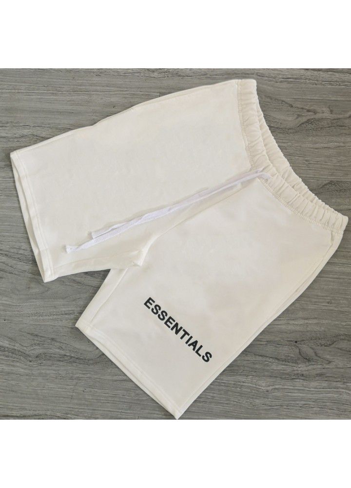 Summer casual shorts high street essentials double line men's fashion and loose hanging crotch