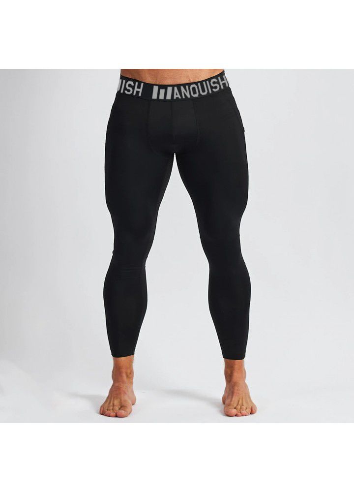 2020 muscle fitness brothers spring new sports pants men's stretch slim running outdoor casual pants