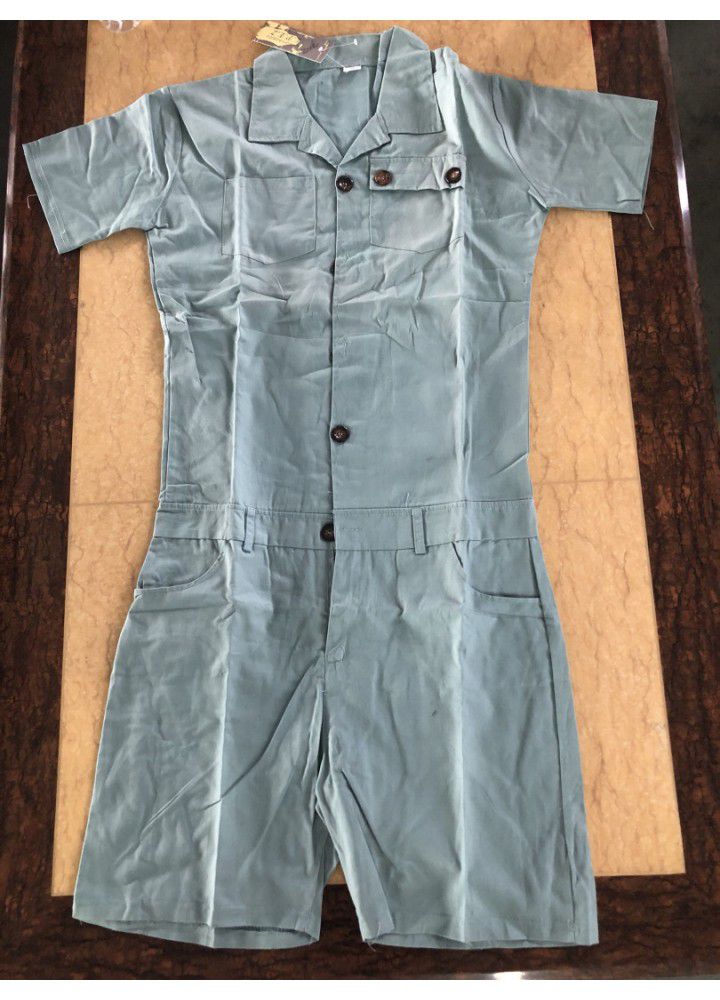 Cross border hot sale in summer 2020 men's one-piece woven suit with buttons
