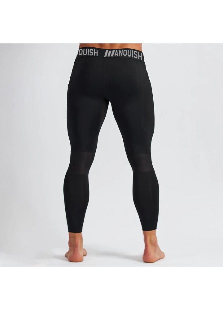2020 muscle fitness brothers spring new sports pants men's stretch slim running outdoor casual pants