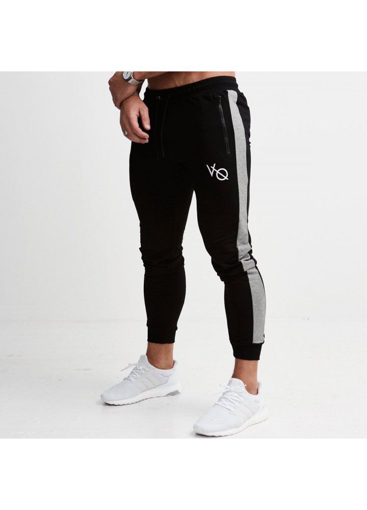 Muscle fitness brothers new fitness pants slim stretch casual pants men's sports pants