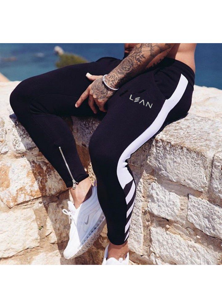 Amazon muscle fitness brothers men's pants autumn and winter new leisure sports running training Leggings