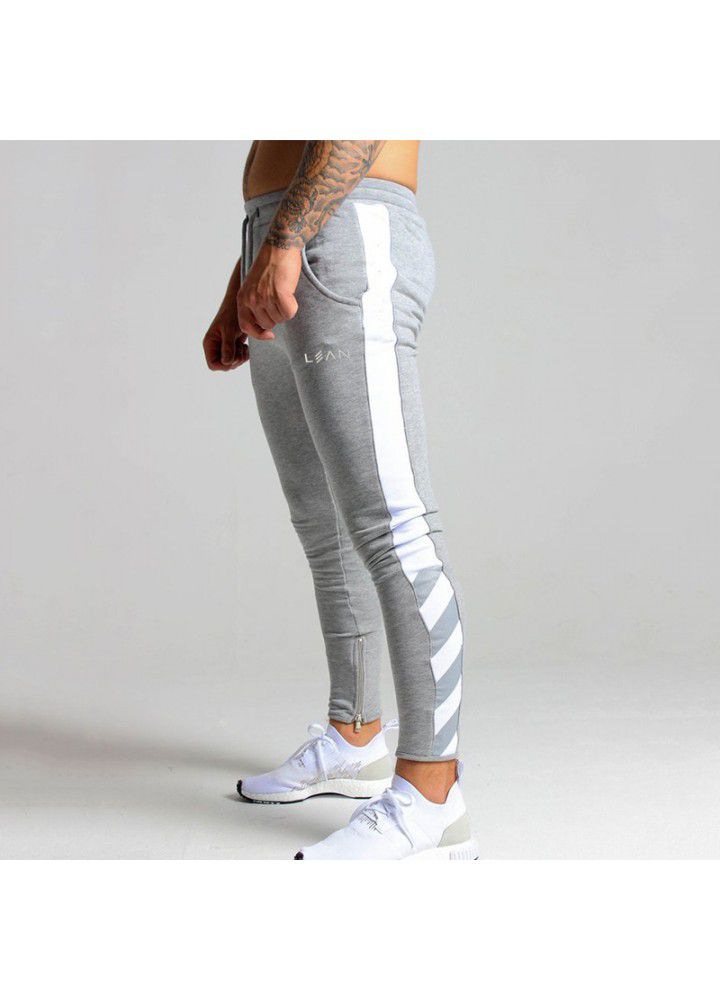 Amazon muscle fitness brothers men's pants autumn and winter new leisure sports running training Leggings