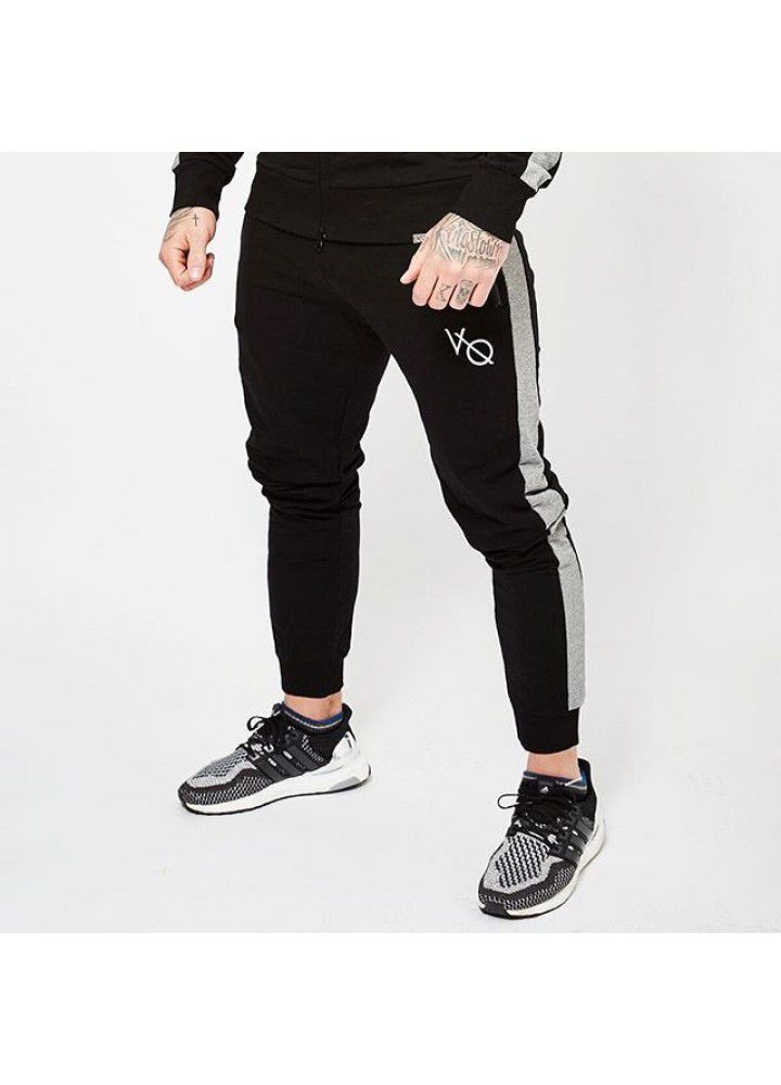 Muscle fitness brothers new fitness pants slim stretch casual pants men's sports pants