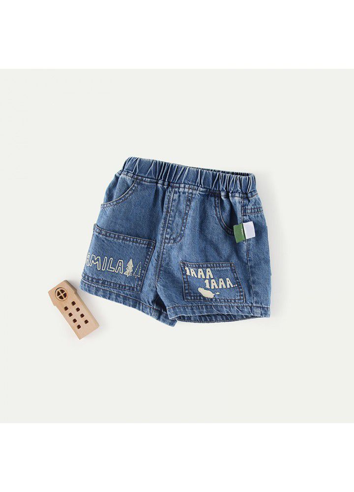 Amila children's wear boys' Summer Shorts casual foreign style children's jeans 