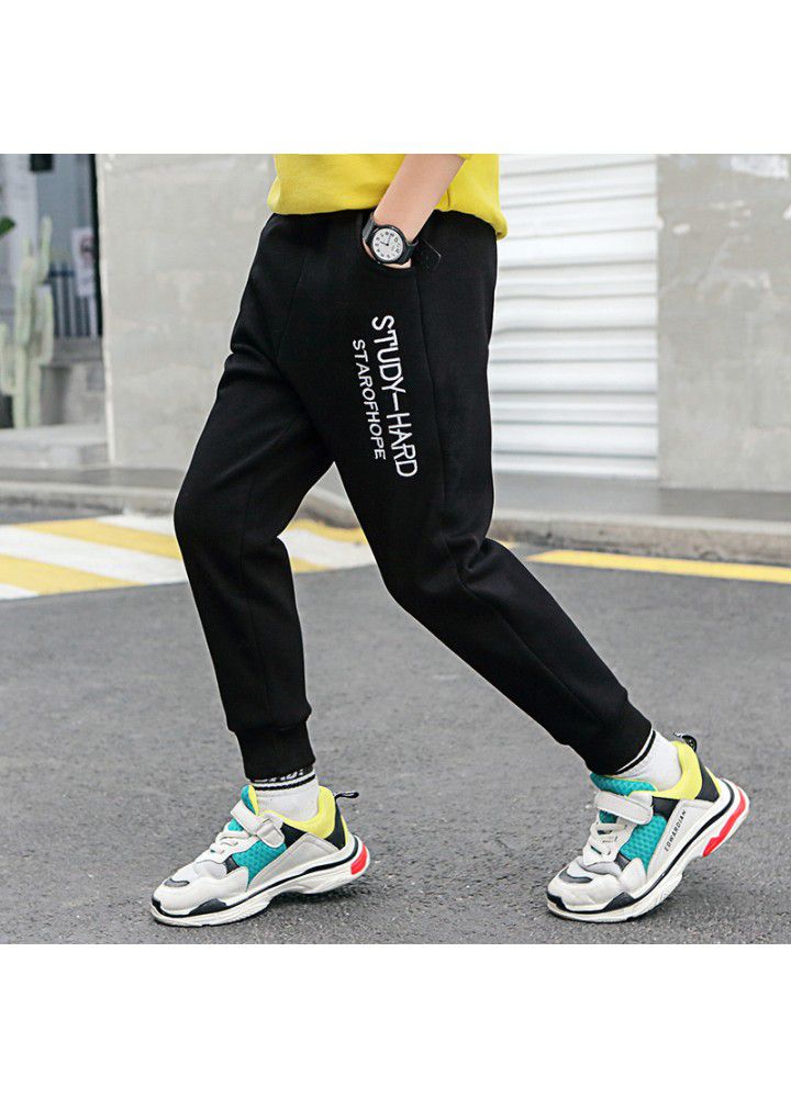Children's Plush pants, children's sports pants, autumn and winter, Zhongda children's casual pants, 2021 new children's clothing manufacturer wholesale 