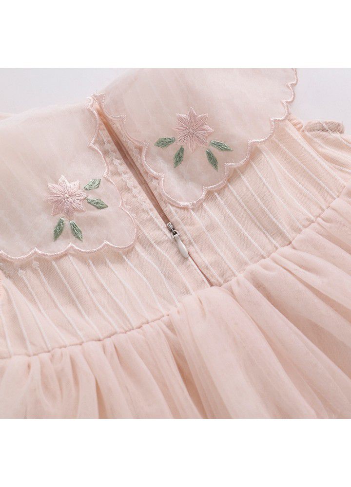 2021 summer new girl's dress summer little girl mesh skirt children's Korean style sleeveless princess skirt 