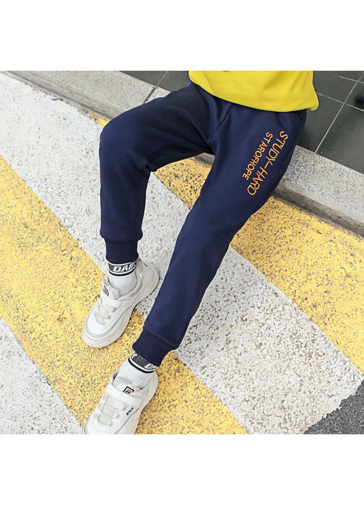 Children's Plush pants, children's sports pants, autumn and winter, Zhongda children's casual pants, 2021 new children's clothing manufacturer wholesale 