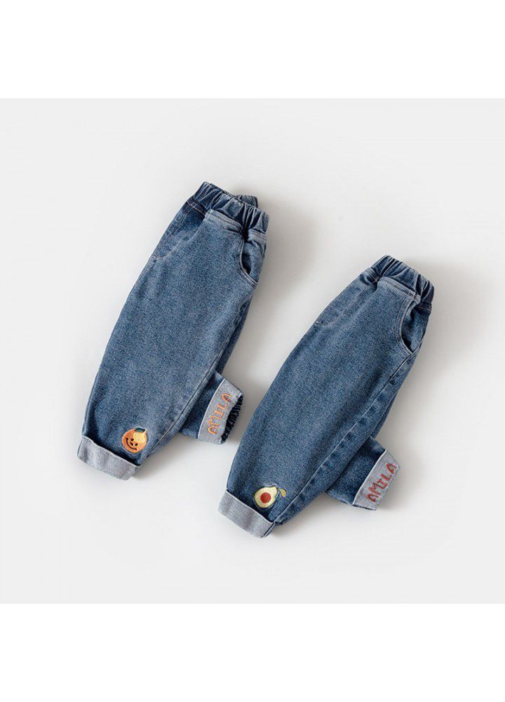 Baby girl jeans autumn new 1-3 years old 2 baby clothes