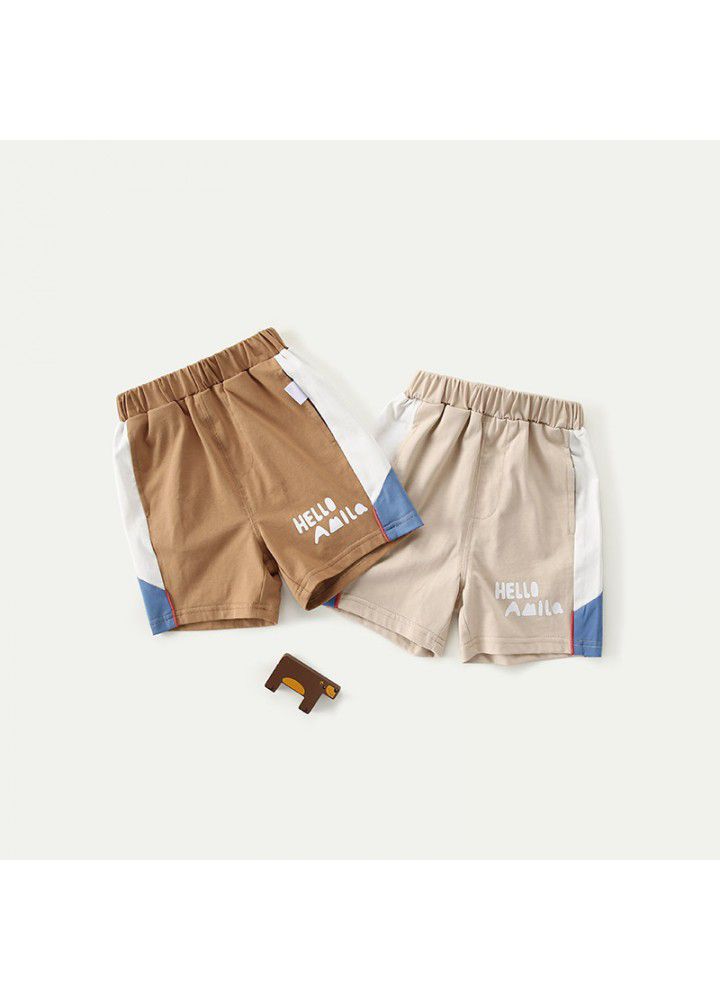 Amila children's wear boys' Sports Shorts summer 2021 new children's loose fitting boys' pants fashion 