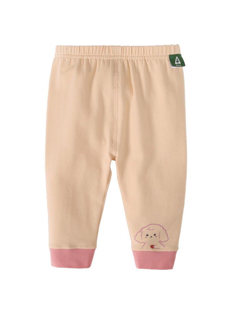 Amila children's wear 2021 new girls' pants spring and autumn wear children's foreign style pants striped girls' Leggings 