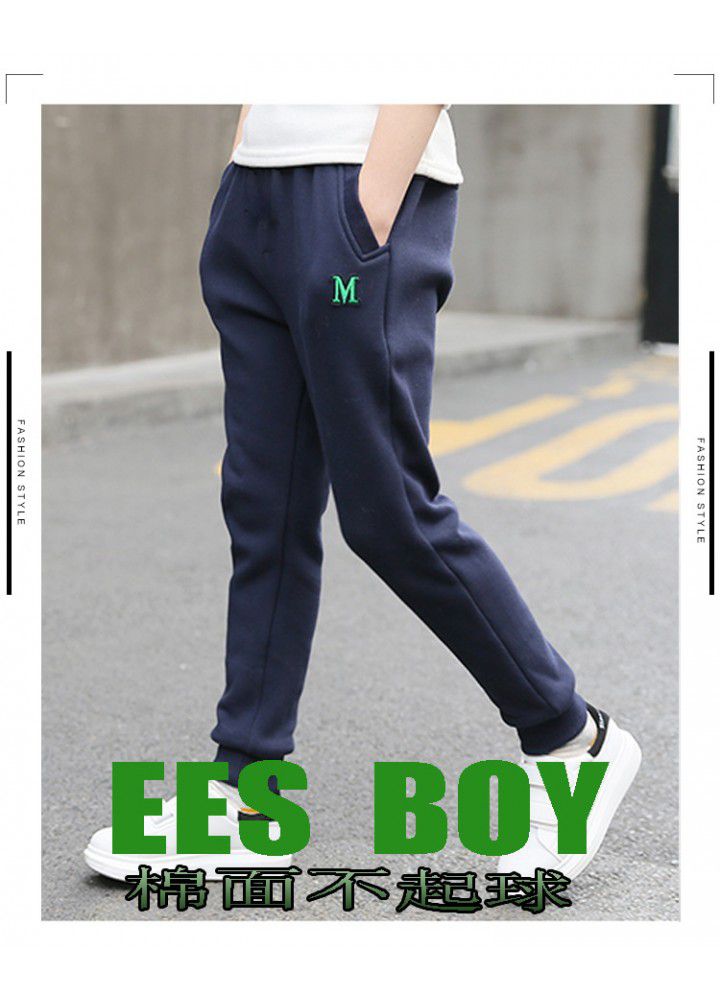 Manufacturers wholesale 2021 spring and autumn boys' pants m-word fashion children's pants, boys' casual pants one hair 