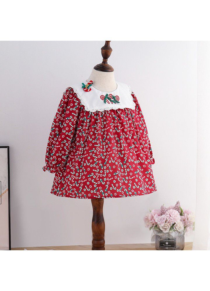 Girls' 2021 new set: Children's spring Princess Dress three piece children's fashion dress 