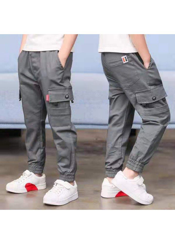 Men's pants 2021 new spring and autumn casual pants wholesale of children's legged pants manufacturers 