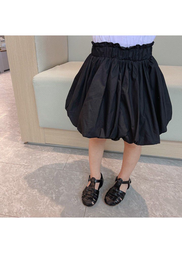 Girls' Lantern skirt 2021 summer new children's round dot skirt children's summer dress 