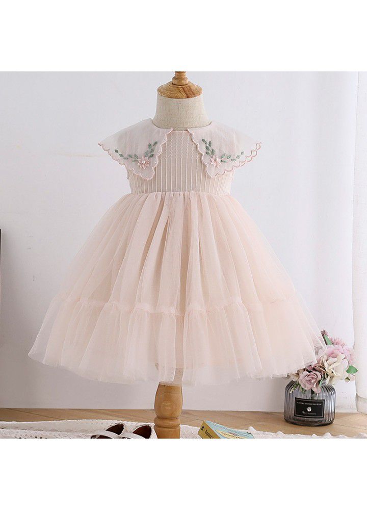 2021 summer new girl's dress summer little girl mesh skirt children's Korean style sleeveless princess skirt 