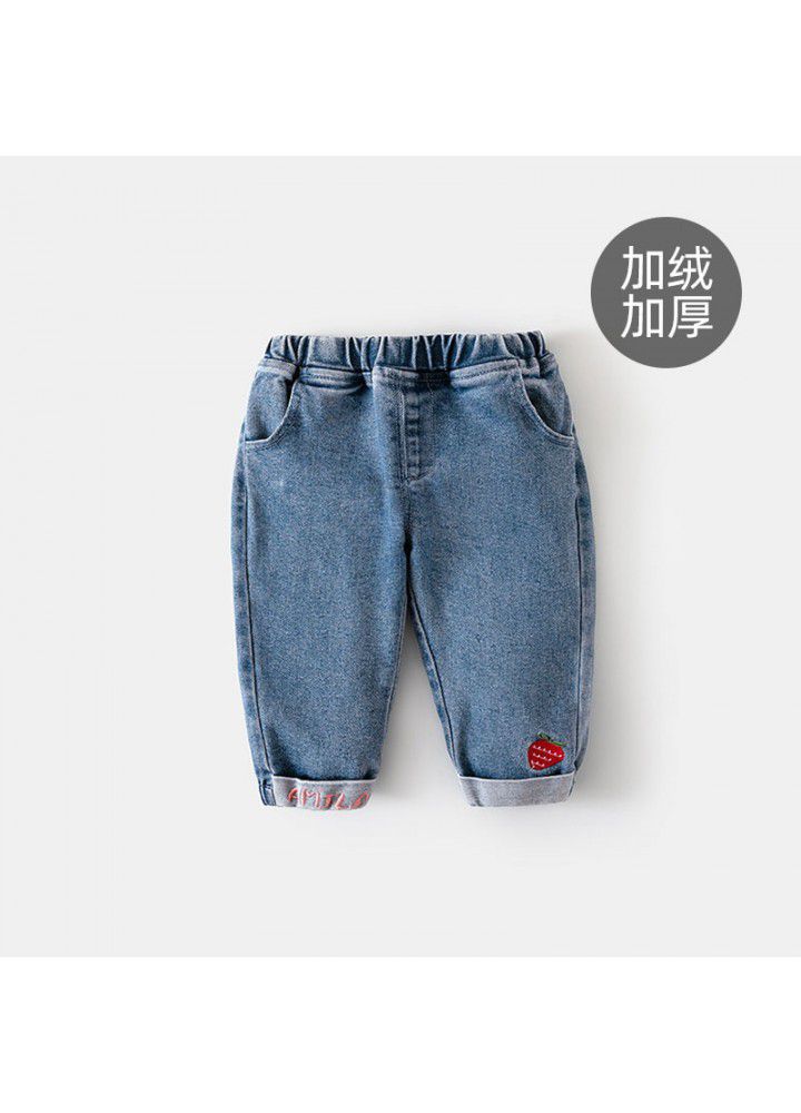Baby girl jeans autumn new 1-3 years old 2 baby clothes