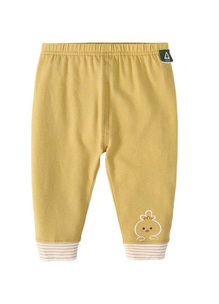 Amila children's wear 2021 new girls' pants spring and autumn wear children's foreign style pants striped girls' Leggings 
