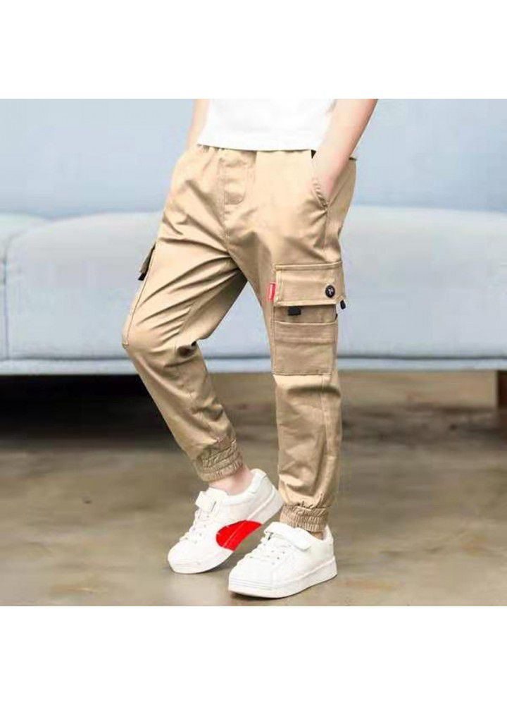 Men's pants 2021 new spring and autumn casual pants wholesale of children's legged pants manufacturers 