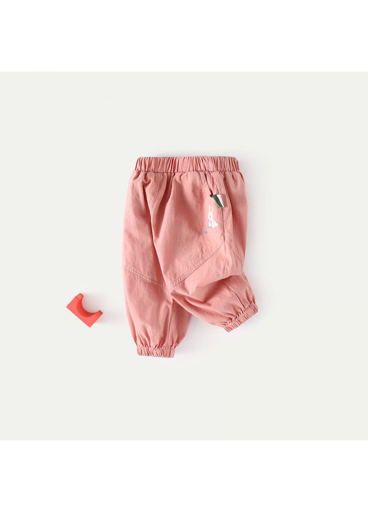 Amila children's wear baby sports pants spring 2021 new girls' Leggings baby spring wear 