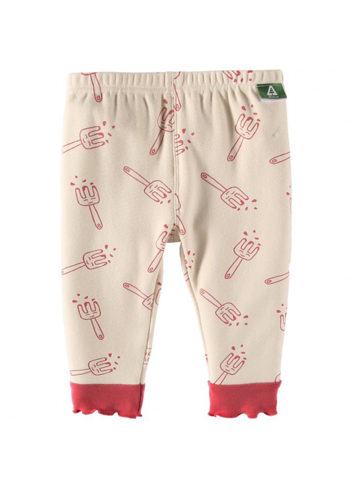 Amila children's clothing 2021 new spring clothing girls' comfortable bottom pants 