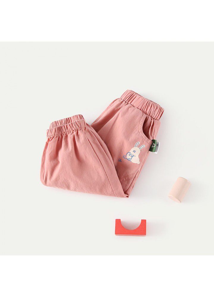 Amila children's wear baby sports pants spring 2021 new girls' Leggings baby spring wear 