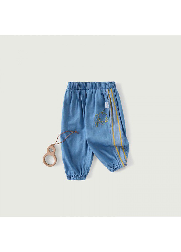 Amila Amila children's wear 2021 girls' Sports anti mosquito pants children's pants summer thin bottoms casual