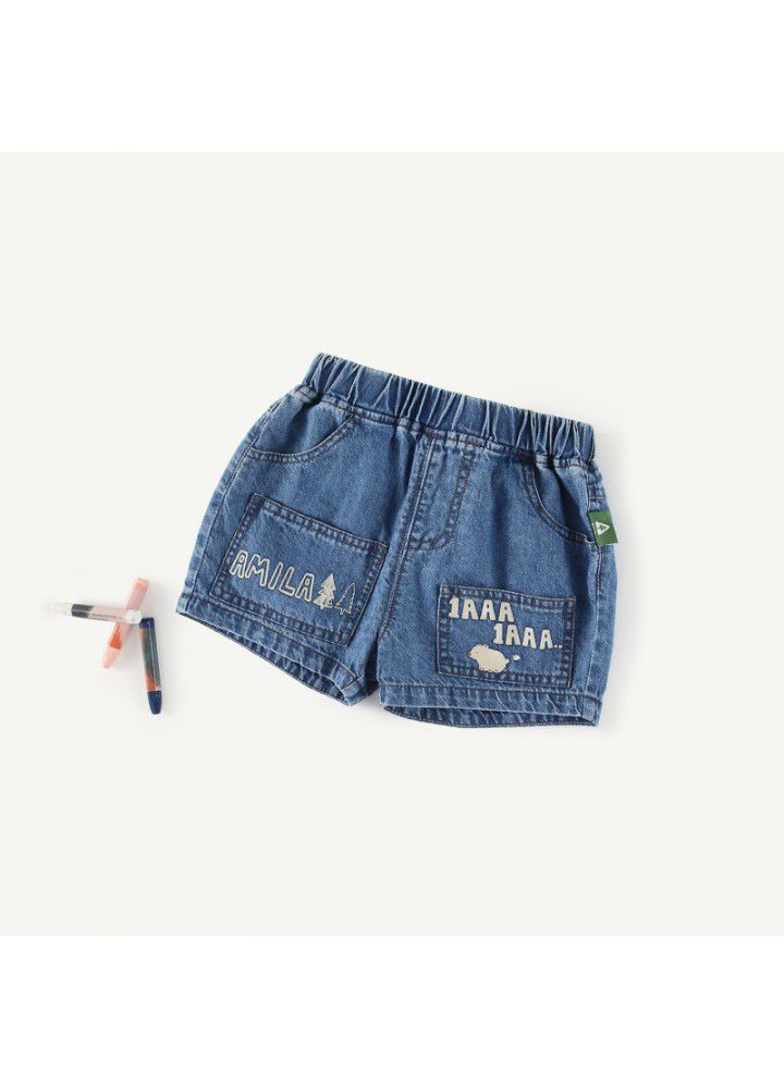 Amila children's wear boys' Summer Shorts casual foreign style children's jeans 