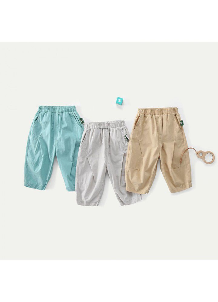 Amila children's casual pants summer 2021 new children's loose fitting summer pants for boys 