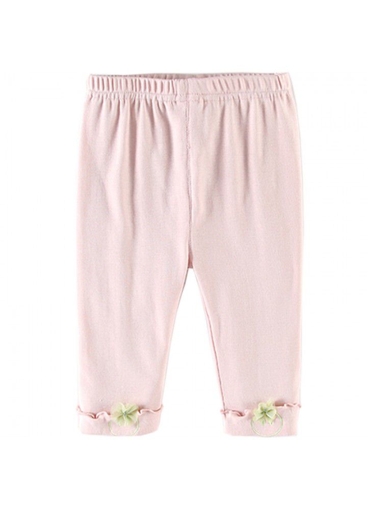 Amila girls' Leggings 2020 new children's wear children's light pants 1-3 year old girls' summer pants 0 