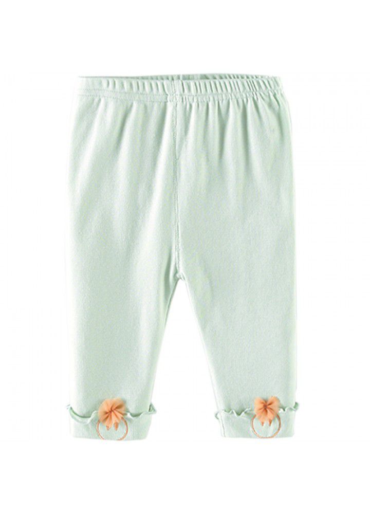 Amila girls' Leggings 2020 new children's wear children's light pants 1-3 year old girls' summer pants 0 