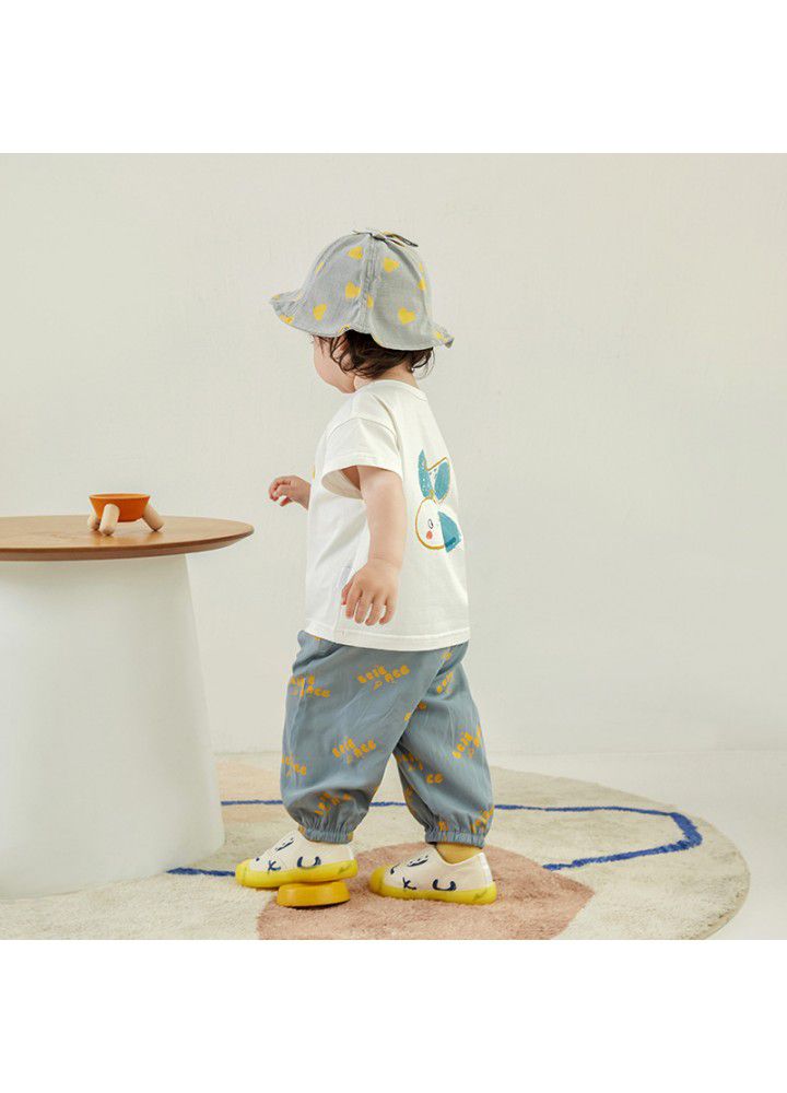 Amila Amila children's wear children's loose sports summer girls' casual pants girls' breathable anti mosquito pants 