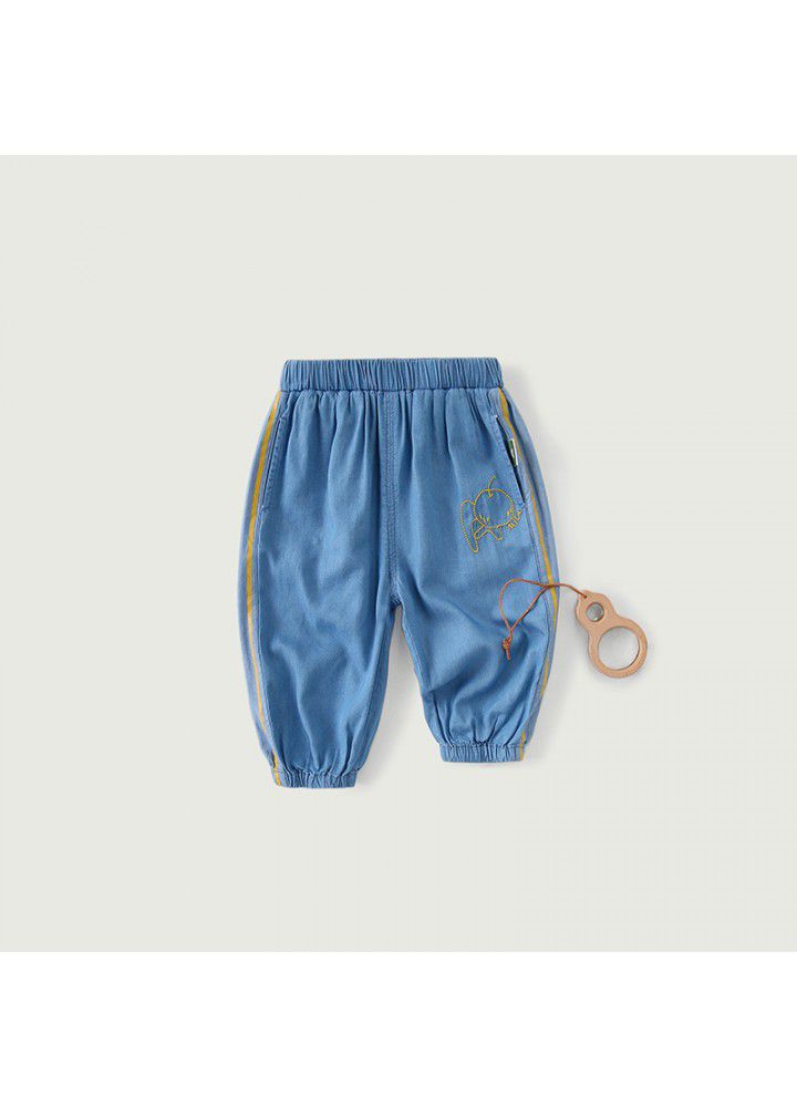 Amila Amila children's wear 2021 girls' Sports anti mosquito pants children's pants summer thin bottoms casual