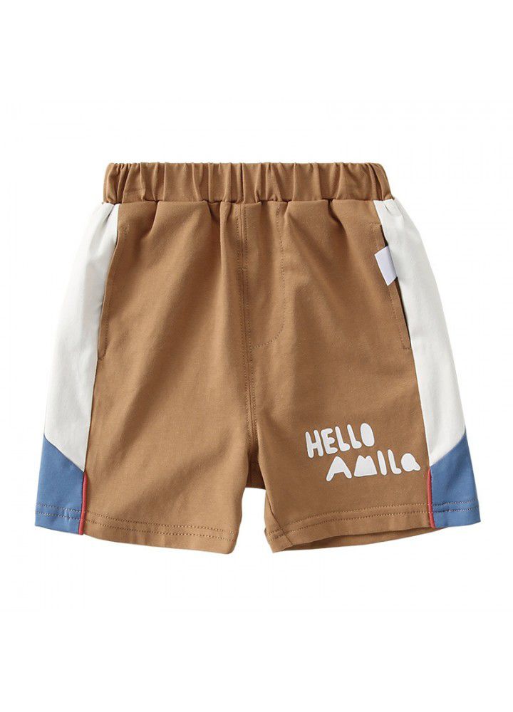 Amila children's wear boys' Sports Shorts summer 2021 new children's loose fitting boys' pants fashion 