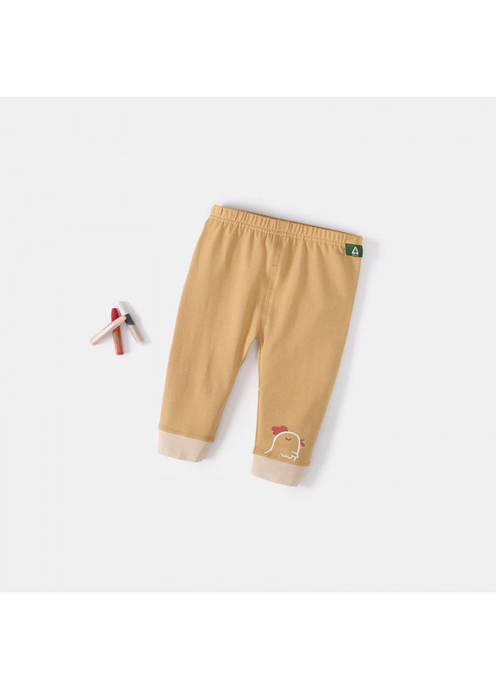 Amila children's wear 2021 new girls' pants spring and autumn wear children's foreign style pants striped girls' Leggings 