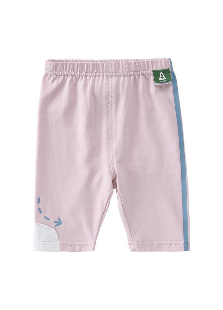 Amila Amila children's pants summer baby wear leggings baby loose thin Capris 