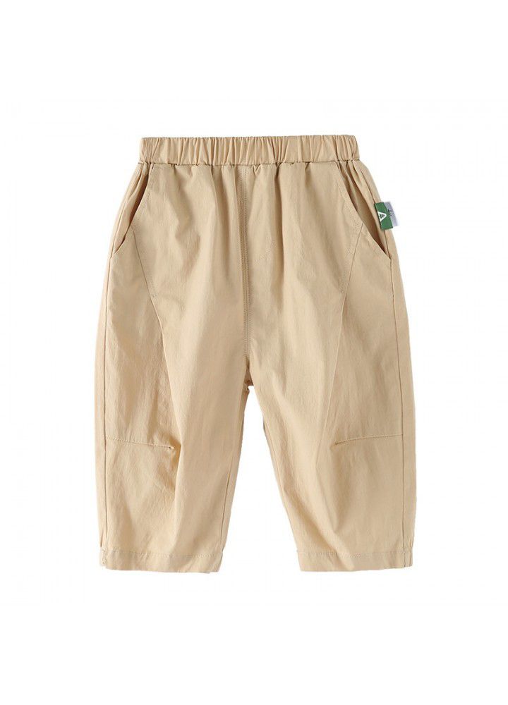 Amila children's casual pants summer 2021 new children's loose fitting summer pants for boys 