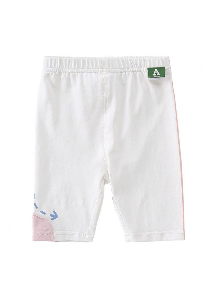 Amila Amila children's pants summer baby wear leggings baby loose thin Capris 