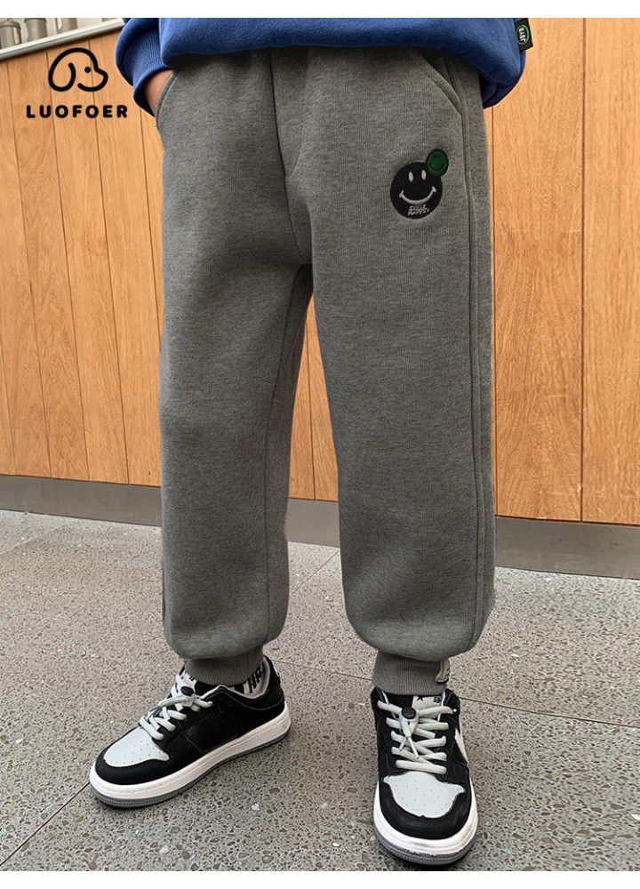 2021 spring and autumn boys' sports pants leisure style cartoon leisure men's Korean version spring new factory production 
