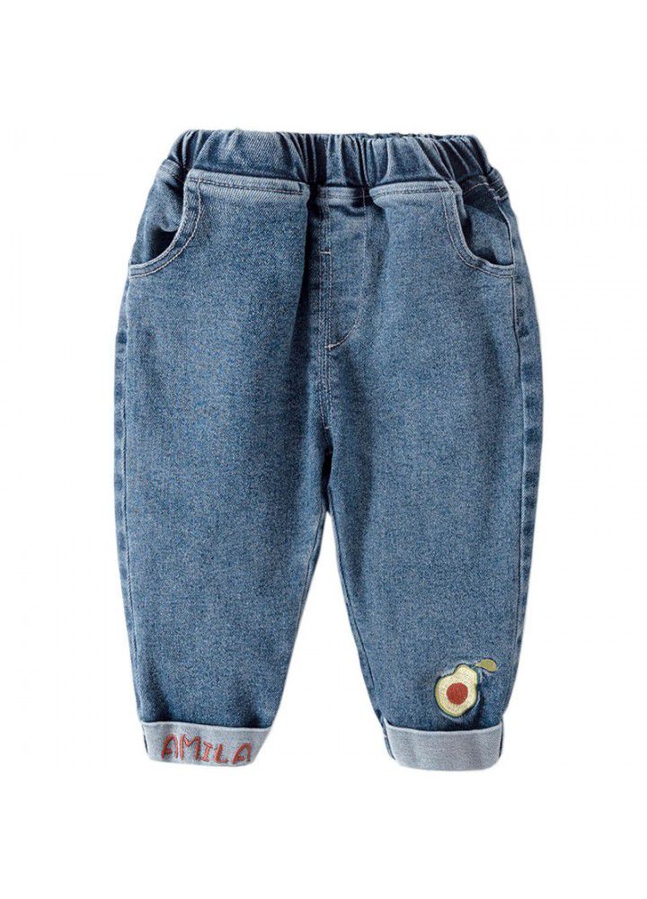 Baby girl jeans autumn new 1-3 years old 2 baby clothes