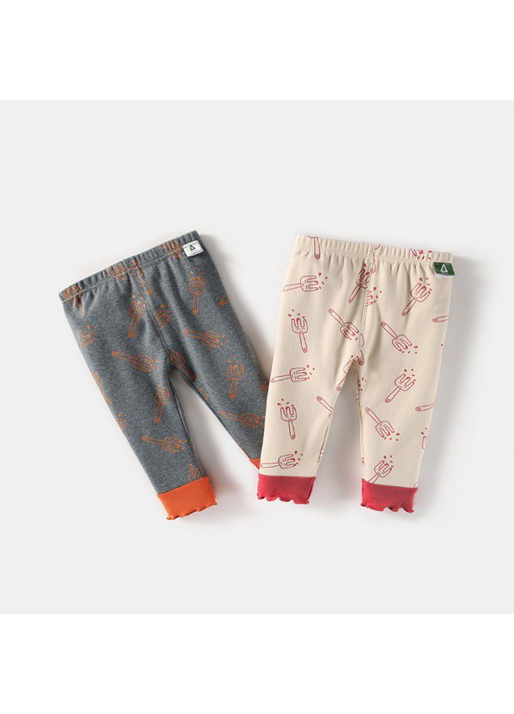 Amila children's clothing 2021 new spring clothing girls' comfortable bottom pants 