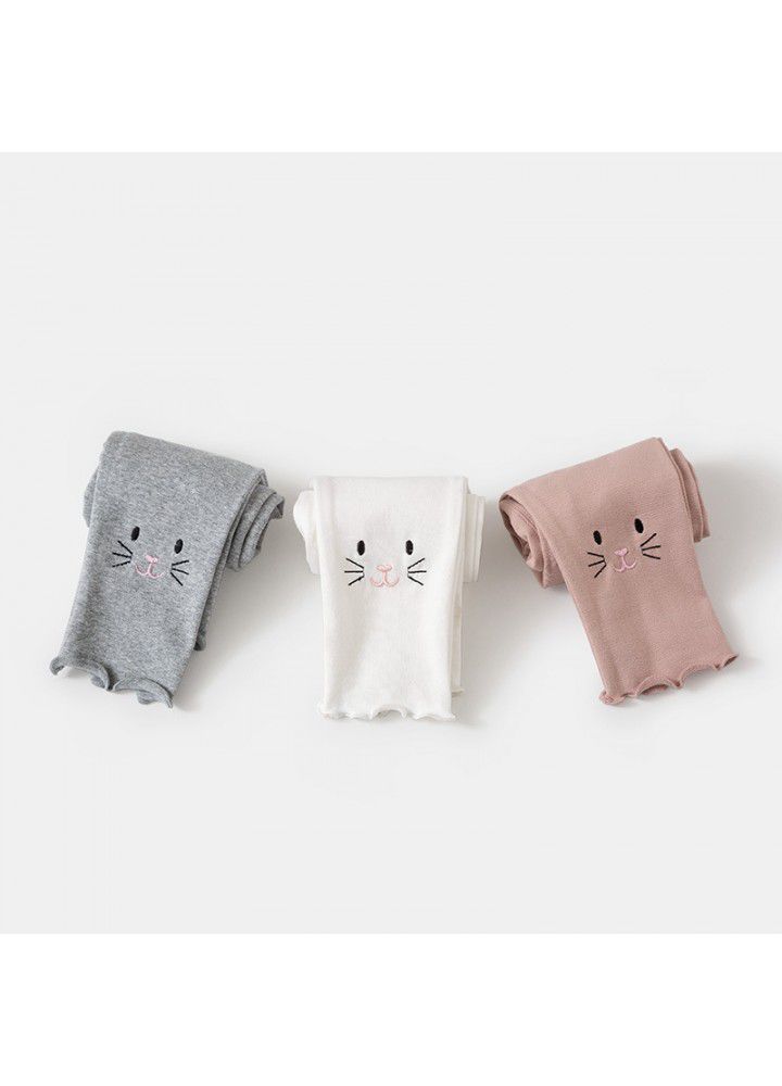 Children's wear girls' pants 2021 new spring and autumn 0-4 years old baby girls' thin pants 