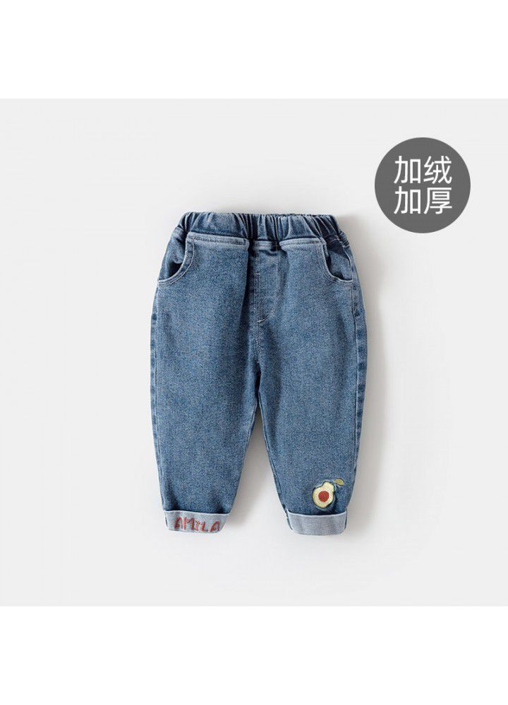 Baby girl jeans autumn new 1-3 years old 2 baby clothes