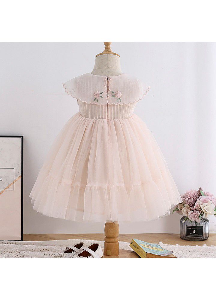 2021 summer new girl's dress summer little girl mesh skirt children's Korean style sleeveless princess skirt 